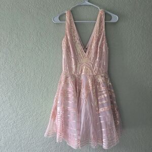 New bebe Pink Sequin Dress